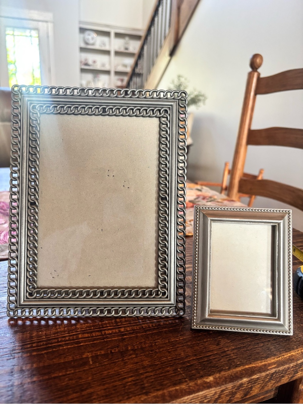 Elegant Silver Decorative Picture Frame - set of 2 Home Accents